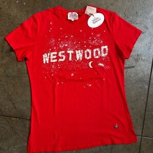 Vivienne Westwood LIMITED EDITION Hollywood Sign Vivienne Glitter Milky Shirt